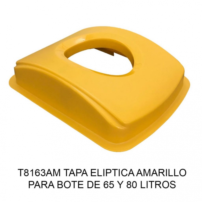 TAPA SABLON T8163AM ELIPTICA CESTO 6580L AMARILLO  image number null