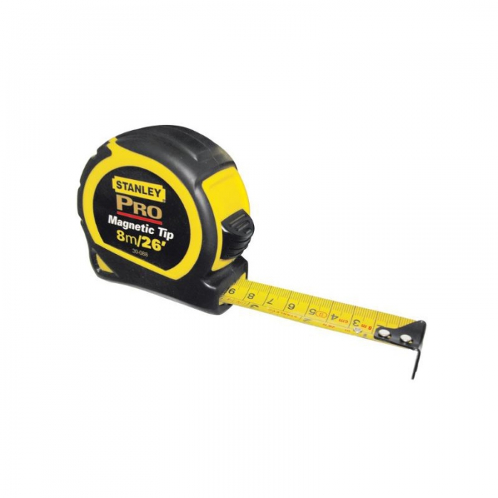 FLEXOMETRO STANLEY PRO MAGNETICA DOBLE VISTA 8 M  image number null
