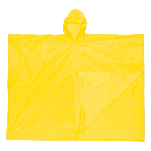 IMPERMEABLE MCR DE PVC AMARILLO CCAPUCHA INTEGRADA UNITALLA  image number null