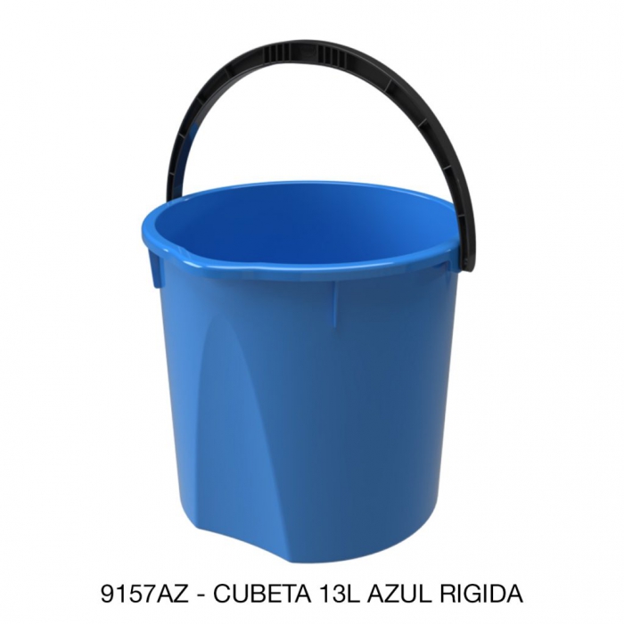 CUBETA SABLON 9157AZ 13L RIGIDA AZUL  image number null