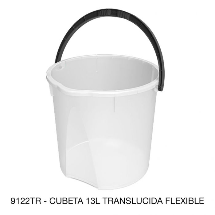 CUBETA SABLON 9122TR 13L FLEXIBLE TRASLUCIDO  image number null