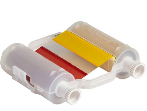 CINTA DE IMPRESION BRADY DE RESINA NEGROROJOAMARILLOVERDE DE 4.33 IN  image number null