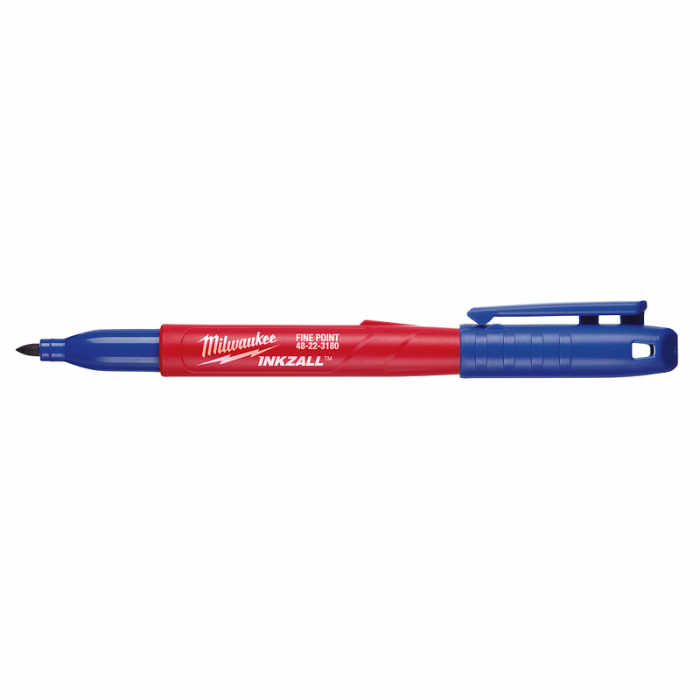 MARCADORES MILWAUKEE 48223180 PUNTO FINO COLOR AZUL INKZALL 36 PIEZAS  image number null