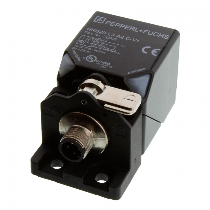 SENSOR INDUCTIVO PEPPERLFUCHS NRB20L3A2CV1 CUBICO NEGRO DISTANCIA 20 MM ENRASADO  image number null