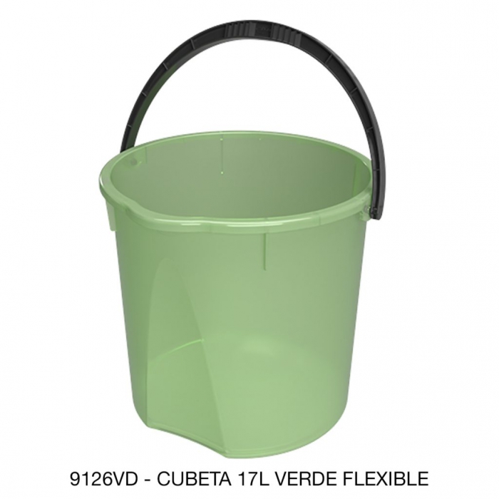 CUBETA SABLON 9126VD 17L FLEXIBLE VERDE  image number null