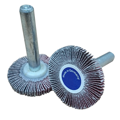 MINI RUEDA AUSTROMEX 1480 FLAP CON VASTAGO GRANO 120 TIPO LP DIMENSION 30 X 10 X 6.4 ESPECIFICACION WF120 #  image number null