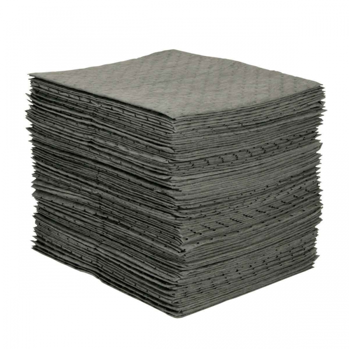 Tapete Absorbente Brady Universal de Polipropileno Gris de 15 X 19 In Cap 26 Gal C100 Pzas  image number null