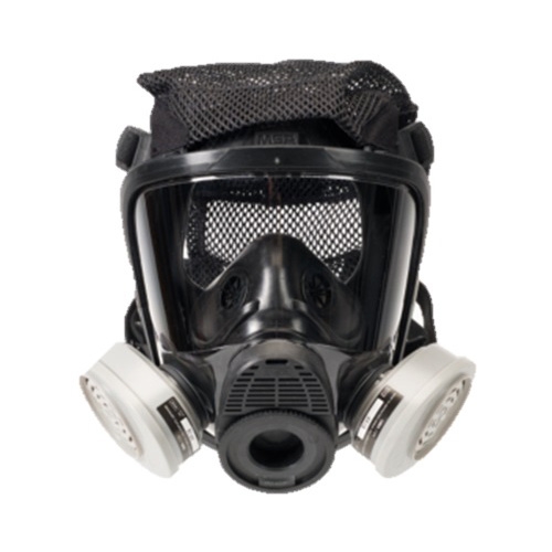 Respirador Msa Advantage Msa 4200 de Doble Puerto CArnes de Red PLa Cabeza y Silicon  image number null