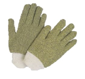 GUANTE TERRY MCR KEVLARALGOD&Oacute;N AMARILLOGRIS PU&Ntilde;O TEJIDO TL  image number null
