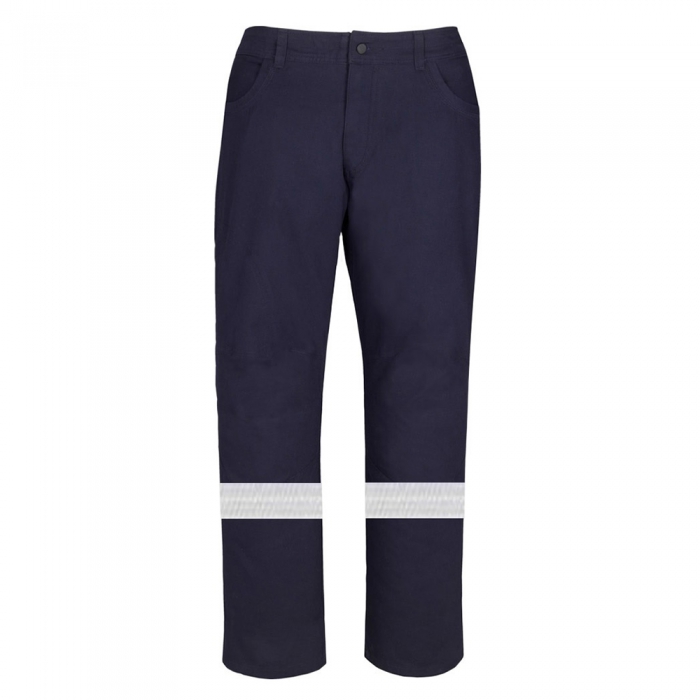 PANTALON LAKELAND P/CABALLERO TIPO CARGO AZUL MARINO TELA 88/12 ULTRA SOFT DE 8 OZ ATPV 9.8 CAL/CM2 CINTA REFLEJANTE PLATA DE 2 IN COSIDA EN PIERNAS T-50X36  image number null