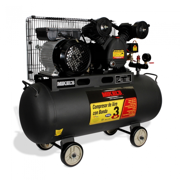 Compresor Mikels Ca3hp60 de Aire 3 Hp con Banda 60 Lts  image number null