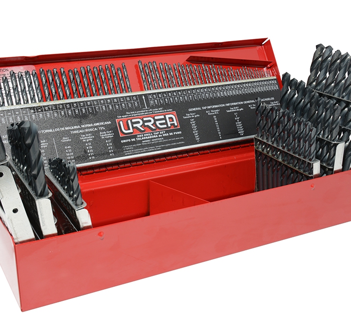 Juego Urrea 51115 de 115 Brocas de Acero de Alta Velocidad Negras Uso Industrial  image number null