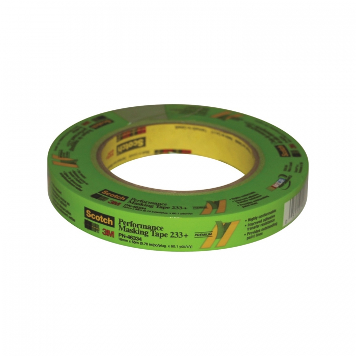 CINTA PARA ENMASCARAR 3M 70006246493 233 VERDE DE 024 MM X 55 M 1IN ANCHO  image number null