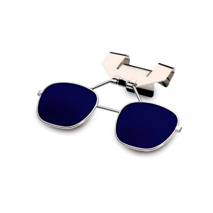 Lente de Clip Uvex 880 Azul Cobalto Sombra 6 Frente Completo PCasco  image number null