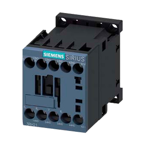 CONTACTOR AUXILIAR SIEMENS 3RH21401BB40 4 NA DC 24 V TAMAÑO S00 BORNE DE TORNILLO  image number null