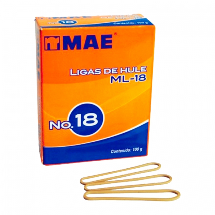 LIGA MAE ML18 DE HULE #18 CAJA C100 GR  image number null