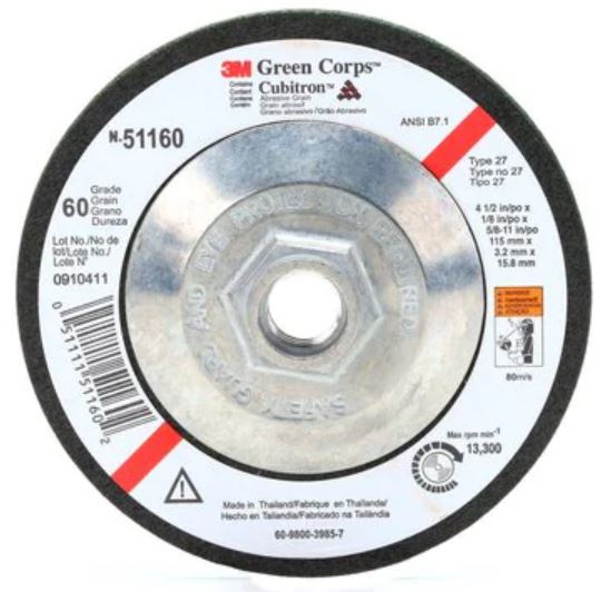 DISCO DESBASTE FLEXIBLE G36 114.3X3.17X22.2MM  image number null