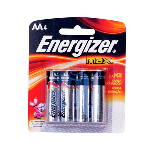 PILA ENERGIZER E91BP4 ALCALINA AA CON 4 PIEZAS  image number null