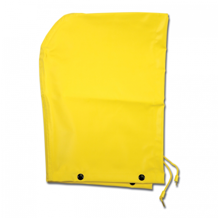 CAPUCHA MCR DE NEOPRENO AMARILLO CON CORDON Y BROCHES PARA AJUSTE  image number null