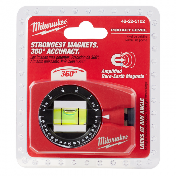 NIVEL DE BOLSILLO MILWAUKEE 48225102 360  image number null