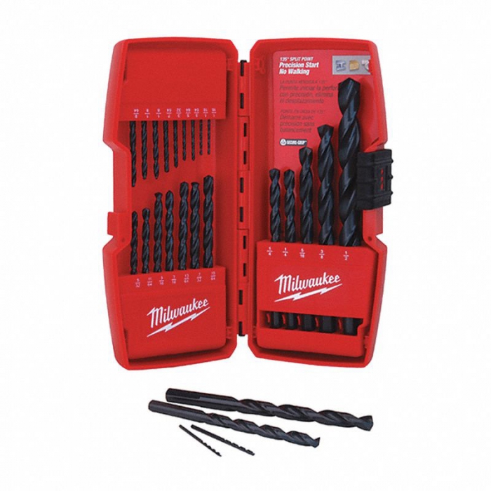 JUEGO BROCAS MILWAUKEE THUNDERBOLT DE OXIDO NEGRO  image number null