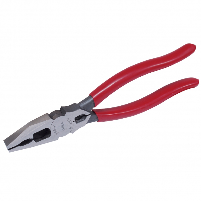 PINZA URREA 258G PARA ELECTRICISTA UNIVERSAL CORTE LATERAL QUIJADAS CURVAS 81732 IN  image number null