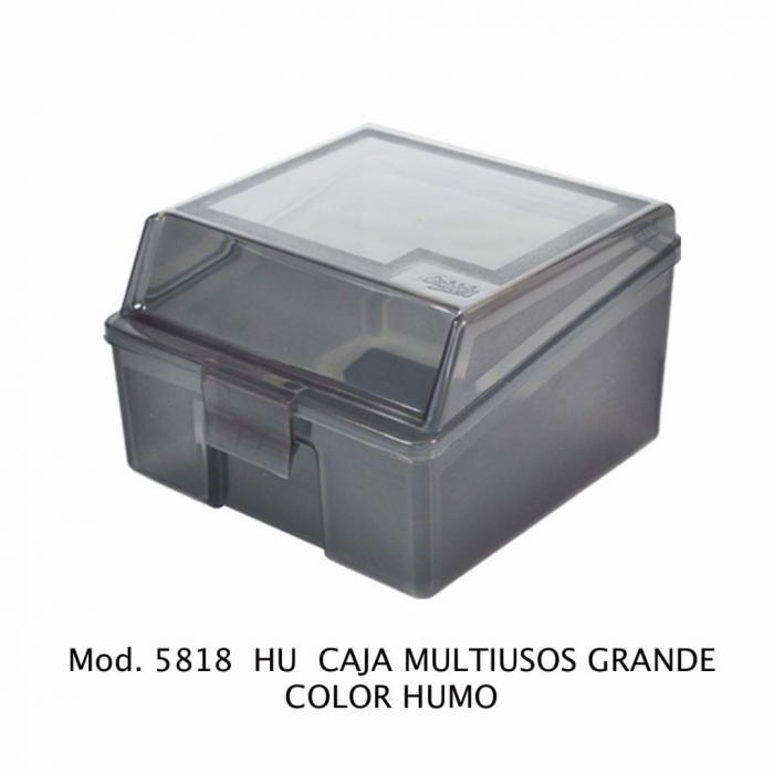 CAJA SABLON 5818HU MULTIUSOS GRANDE HUMO  image number null