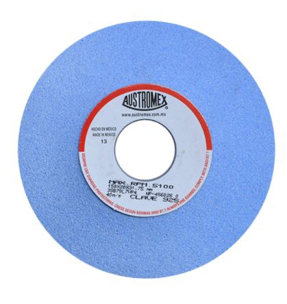 Rueda Austromex 925 Vitrificada Azul para Recticado de Acero 150 X 20 X 31.75 Tipo 12 3sb70l7vp4  image number null