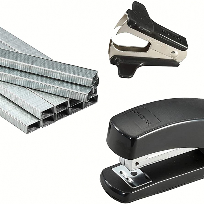 KIT DE ENGRAPADORA DE MEDIA TIRA BOSTITCH 606BLKPP TIPO U&Ntilde;A  image number null