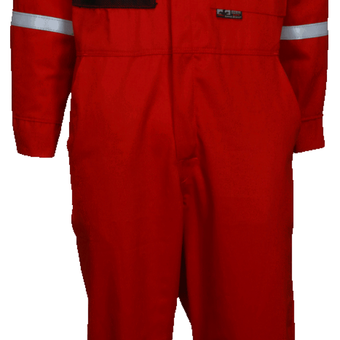 Overol Mcr Summit Breeze 7 Oz Fr Cinta Reflejante Protección Arco Electrico y Fuego Repentino Rojo T42  image number null