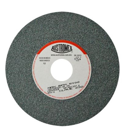 Rueda Austromex 232 PEsmerilado de Carburo de Silicio 150x25x25.4 Mm de 5100 Rpm C60k5vc6  image number null