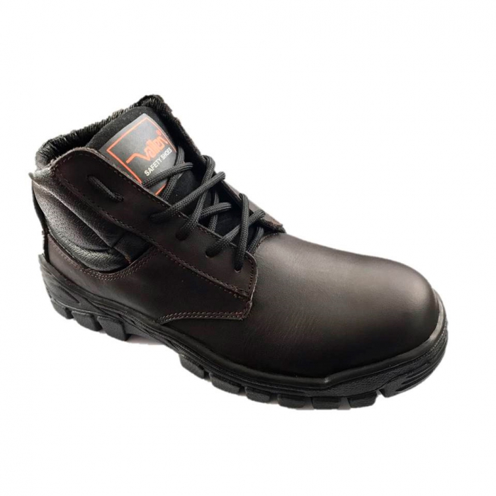 ZAPATO VALLEN BORCEGUI CAFE CC POLICARBONATO SUELA DOBLE DENSIDAD PU PVC EVEREST T7 (EXCLUSIVO GM)  image number null