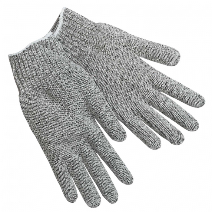 GUANTE MCR PESO REGULAR ALGODÓNPOLIESTER GRIS TL  image number null