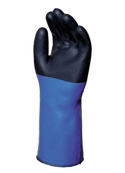 GUANTE MAPA TEMPTEC DE NEOPRENO AZULNEGRO DE 35.5 CM T8  image number null