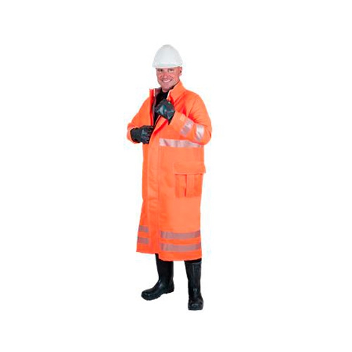 ABRIGO ALPHATEC 66-683 DE POLIESTER NARANJA C/MEMBRANA GORE P/SALPICADURAS HI-VIZ T-L  image number null