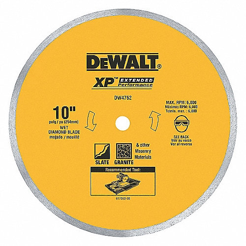 DISCO DIAMANTE DEWALT DW4762 10IN RIN CONTINUO PORCELAN  image number null