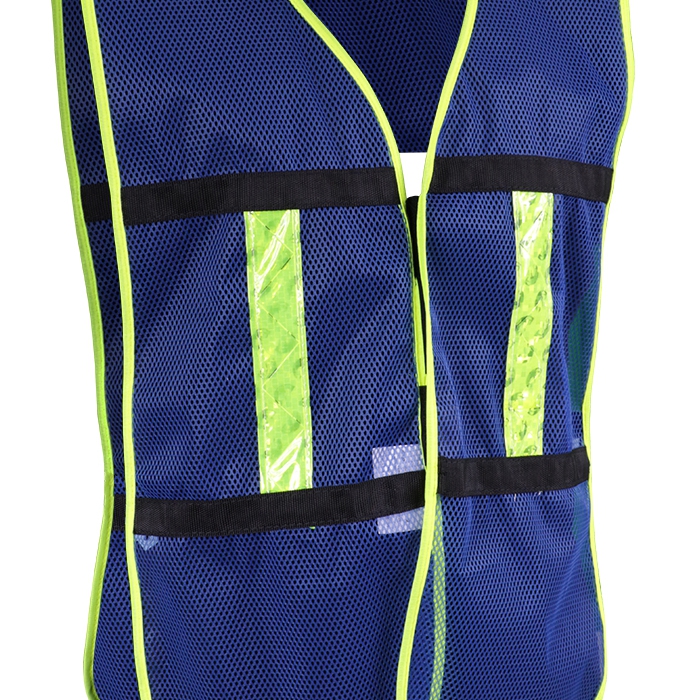CHALECO JYRSA SR1011AZCRL DE MALLA CON BIES ALTA VISIBILIDAD Y REFLEJANTE PLASTICO  image number null