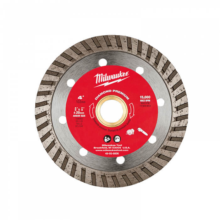 DISCO MILWAUKEE 49938006 DIAMANTADO TURBO PREMIUM DE 4IN  image number null