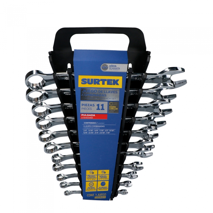 JUEGO SURTEK 100557 11LLAVES COMB METR RACK  image number null