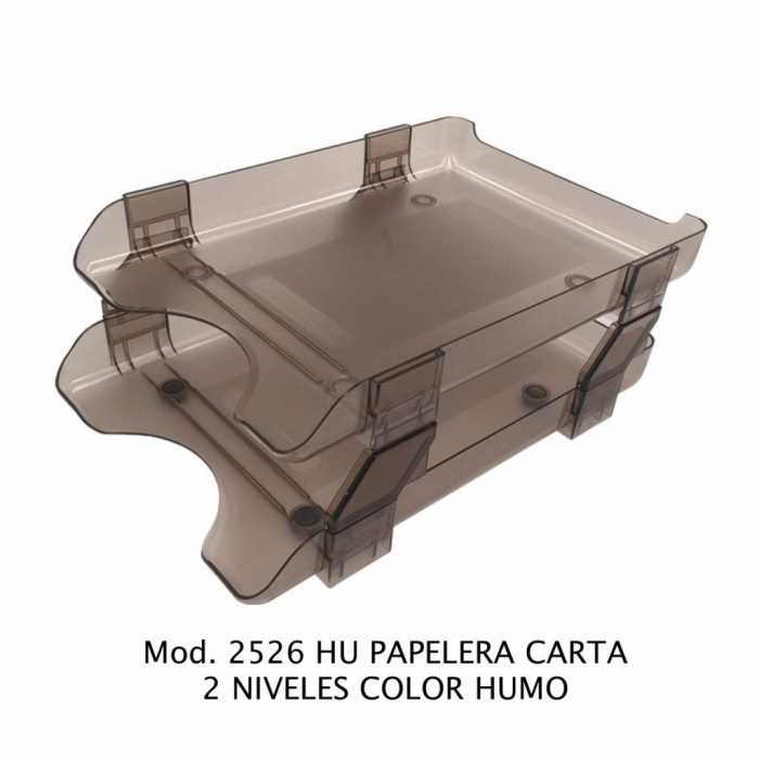 CHAROLA SABLON 2526HU PAPELERA TCAR 2 NIV HUMO  image number null