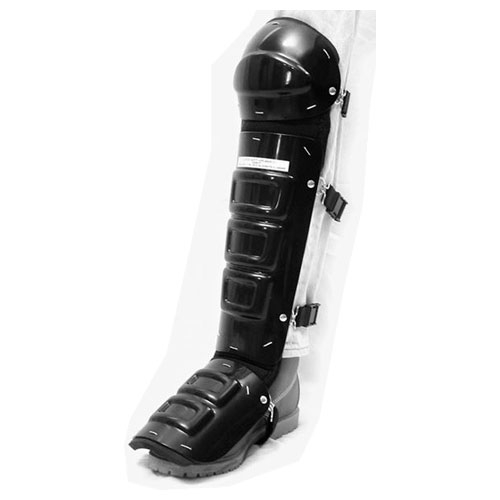 PROTECTOR ELLWOOD PEMPEINE RODILLA Y ESPINILLA DE PLASTICO NEGRO 12 IN  image number null