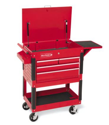 CARRO DE SERVICIO SNAP ON KRBC10TB DE CUATRO CAJONES ROJO  image number null