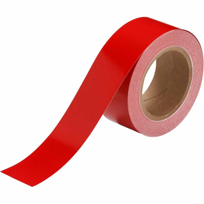 Cinta Brady de Vinil CAdhesivo de Acrilico Rojo PTuberia de 2 In X 90 Ft  image number null