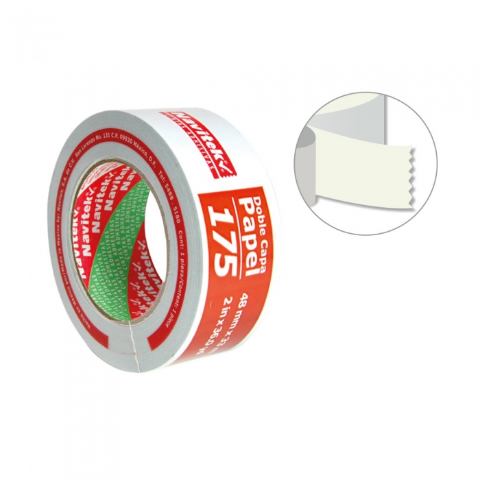 Cinta Doble Capa Papel Navitek 175 81752403300 24mmx33m  image number null