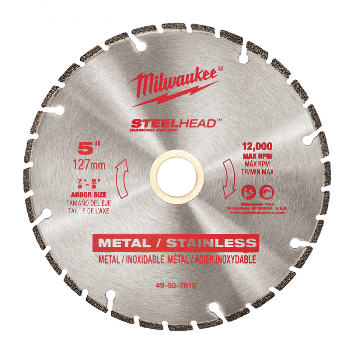 DISCO MILWAUKEE 49937810 5IN STEELHEAD PARA CORTE EN METAL  image number null
