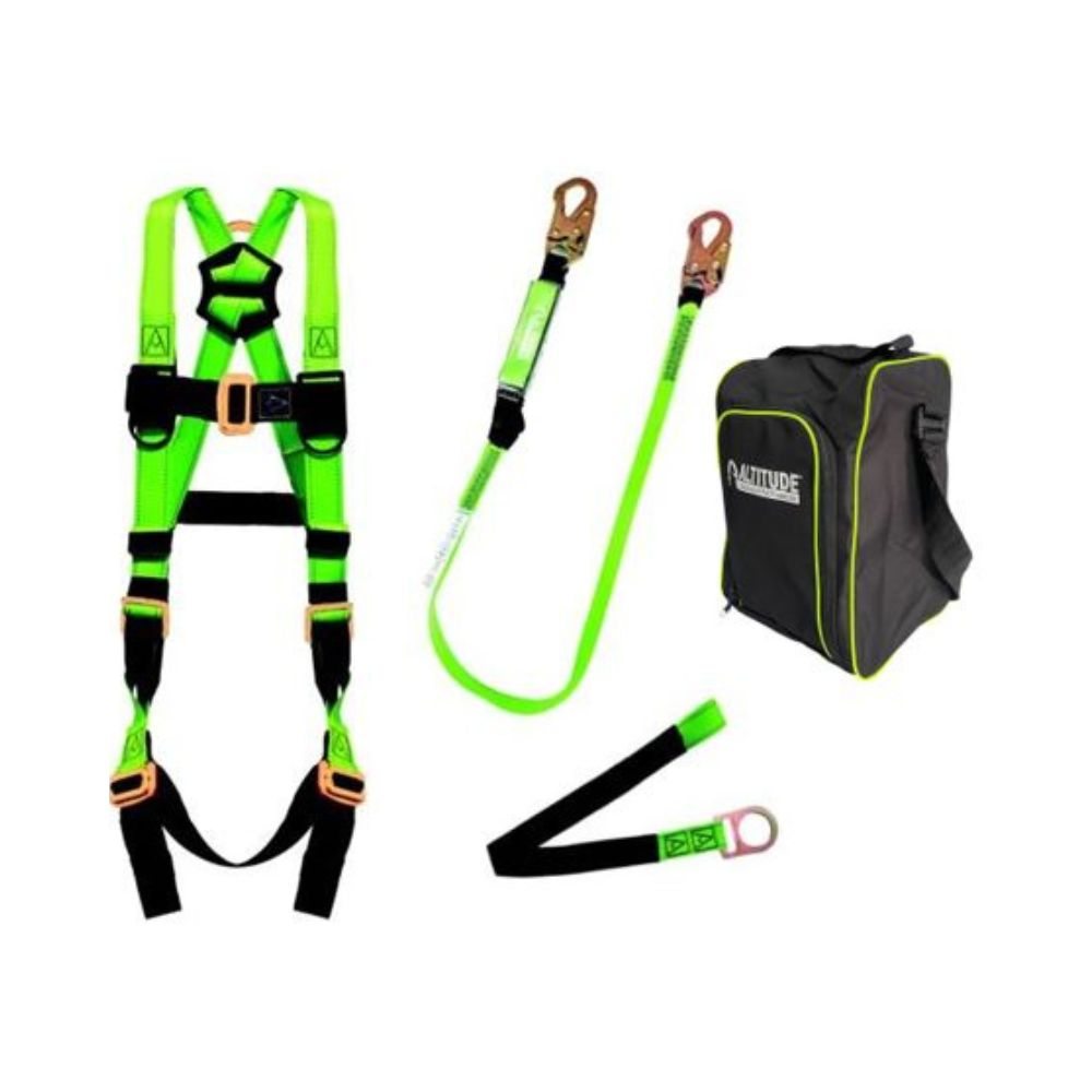 Kit contra Caidas Altitude Incluye Arnes Linea de Vida Banda para Anclaje y Mochila  image number null