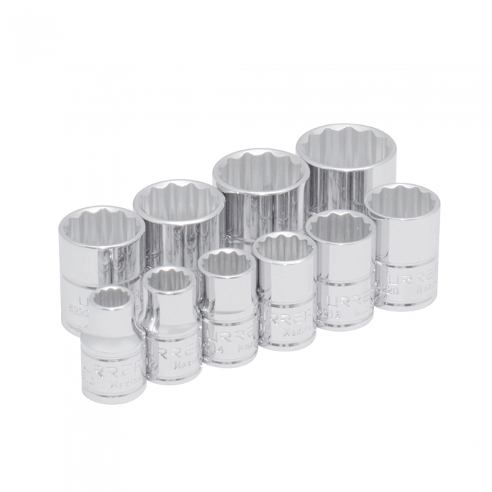 JUEGO URREA 52118 DE 10 DADOS EN PULGADAS 38IN EN RIEL  image number null