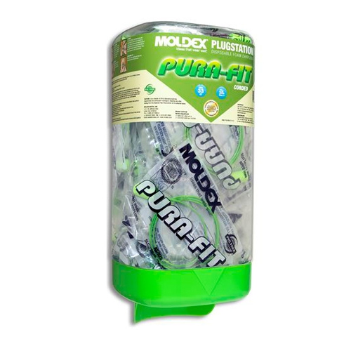 TAPÓN AUDITIVO MOLDEX PURAFIT 6882 DE ESPUMA 33 DB VERDE CCORDON DESECHABLE DISPENSER C150 PR  image number null