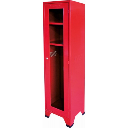 GABINETE EXTINFLAM METALICO P1 EQUIPO DE BOMBERO ROJO 40X45X180CM NO INCLUYE MICA  image number null