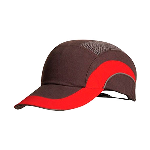 GORRA PIP A1 TIPO BEISBOLERA PPROTECCION CONTRA IMPACTO DE POLIESTERALGODON GRISROJO VISERA DE 2.75 IN UNITALLA  image number null
